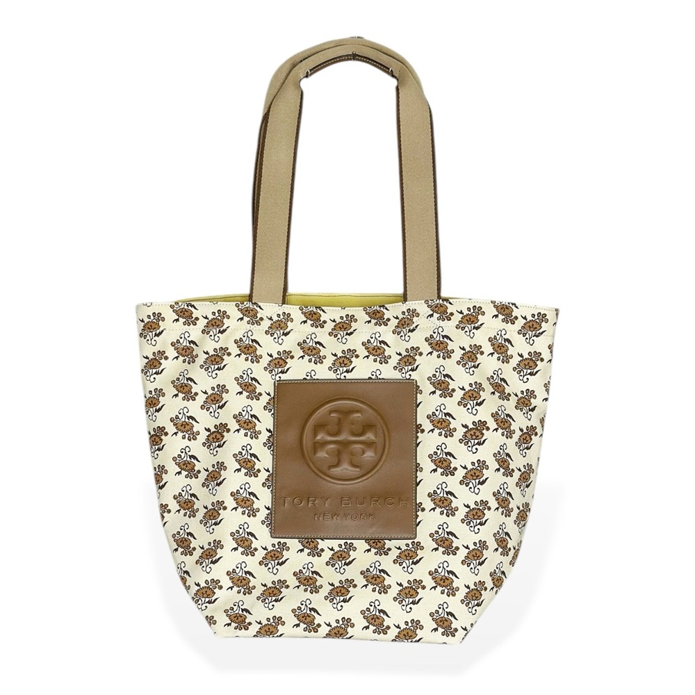 TORY BURCH Gracie Reversible Printed Canvas Tote - Curly Ditsy - Picture 6 of 16